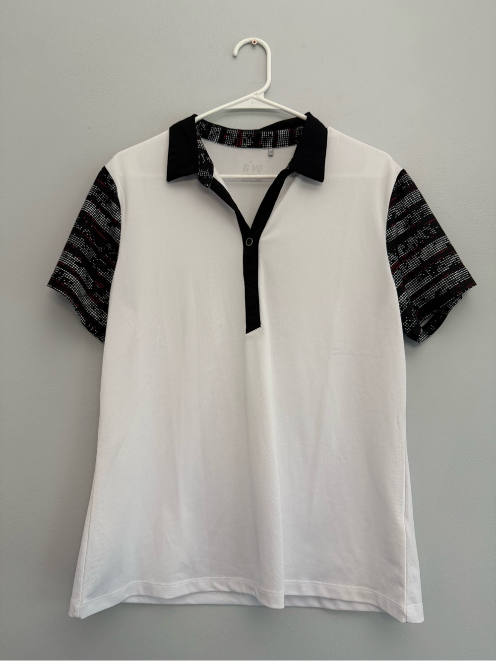 Nivo Sports Polo Shirt Women's Large Performance Short Sleeve Top